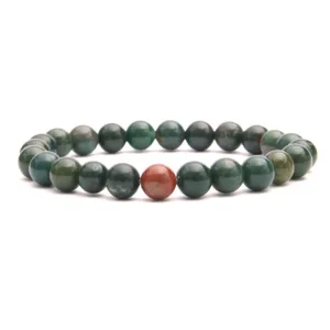 Bracelet Jaspe Héliotrope AB