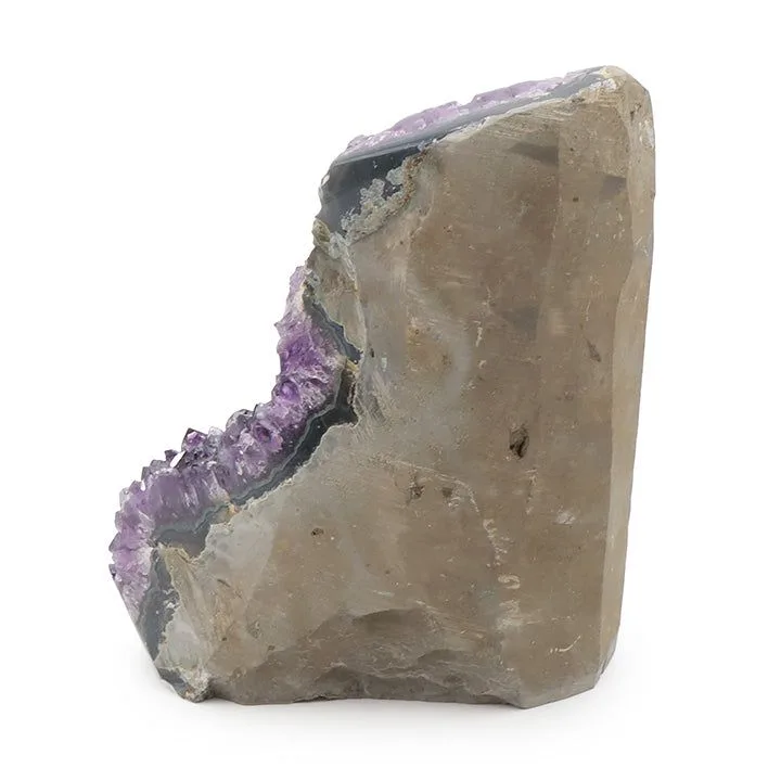 géode améthyste aux bords polis